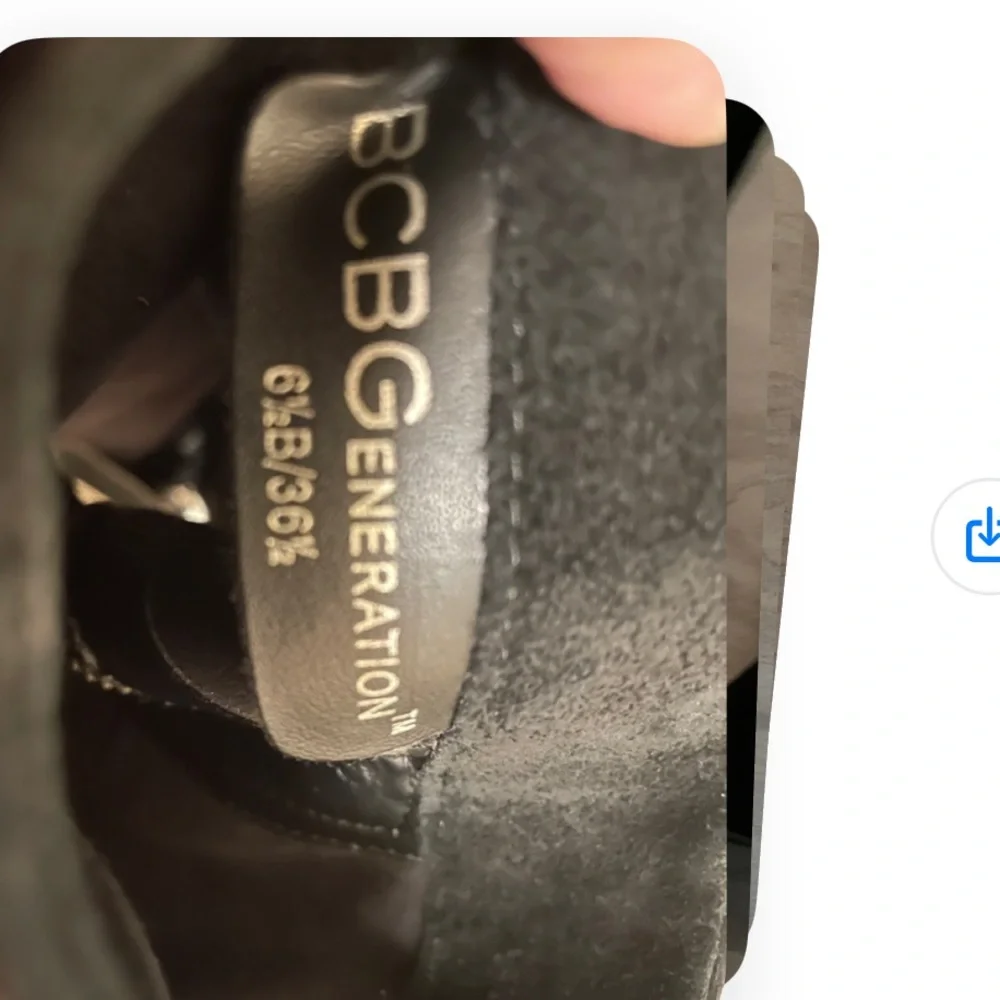 BCBG generation black suede knee high Women's Boots size 6.5